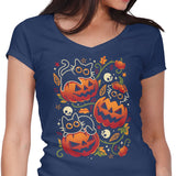 Black Cats Pumpkin Party - Women's V-Neck
