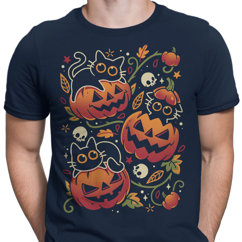 Black Cats Pumpkin Party - Men's Apparel