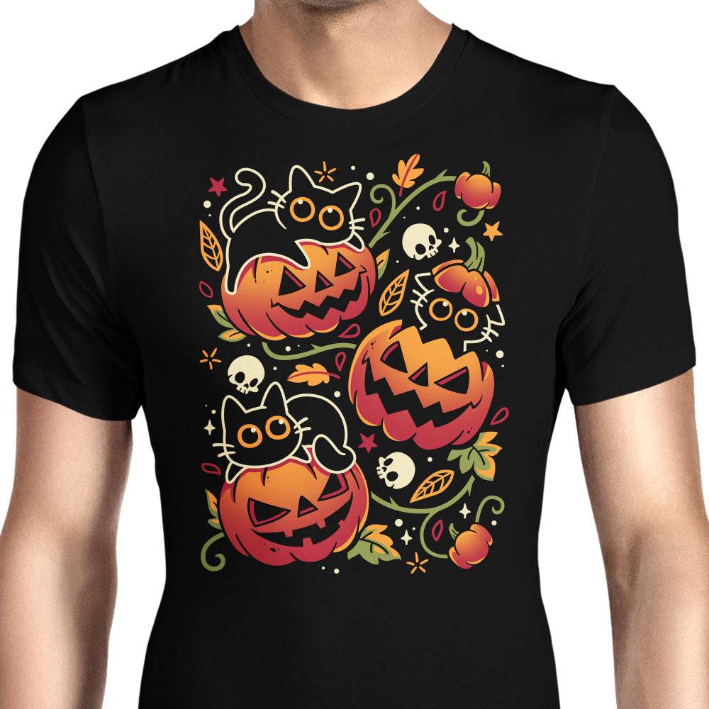 Black Cats Pumpkin Party - Men's Apparel