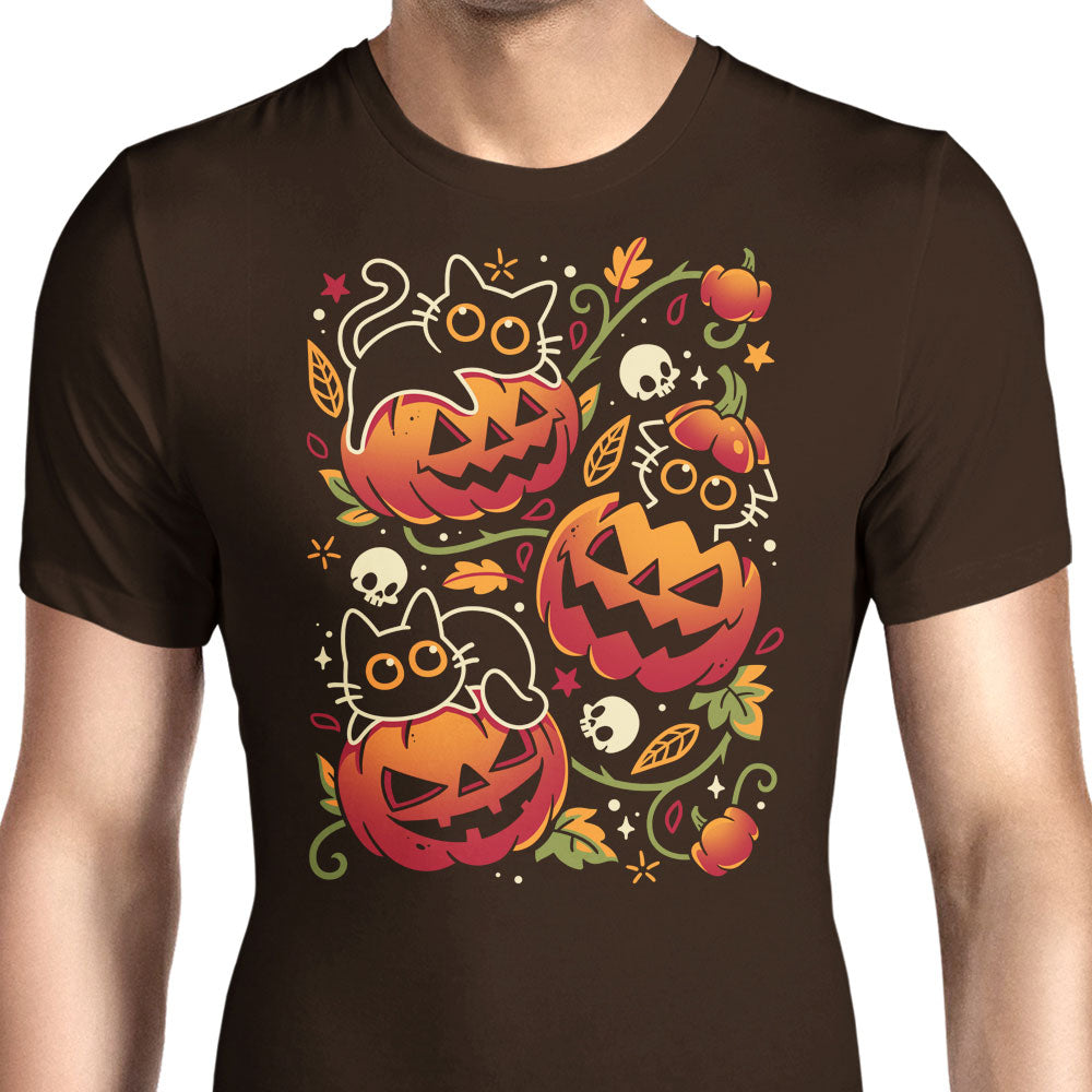Black Cats Pumpkin Party - Men's Apparel