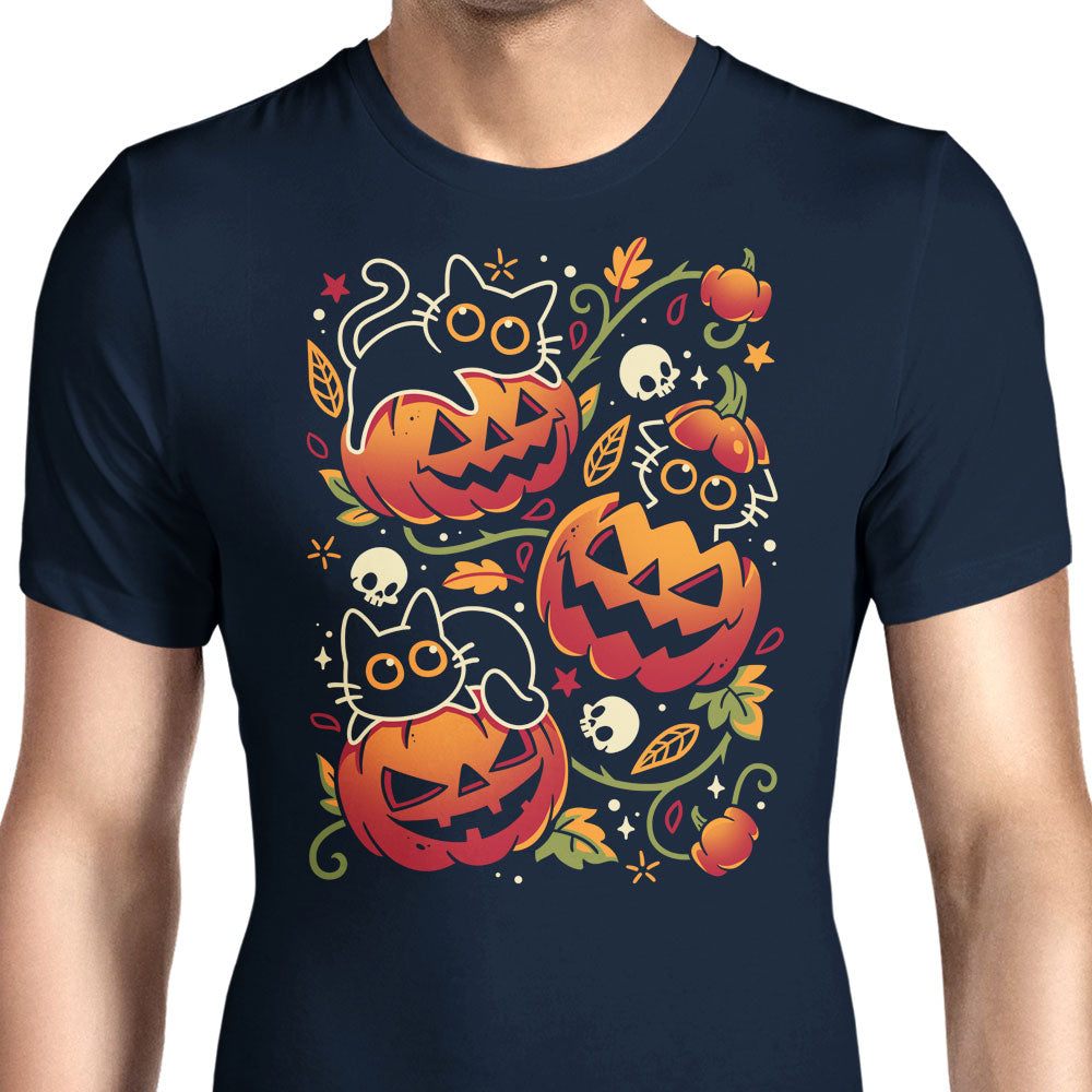Black Cats Pumpkin Party - Men's Apparel