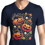 Black Cats Pumpkin Party - Men's V-Neck