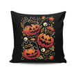 Black Cats Pumpkin Party - Throw Pillow