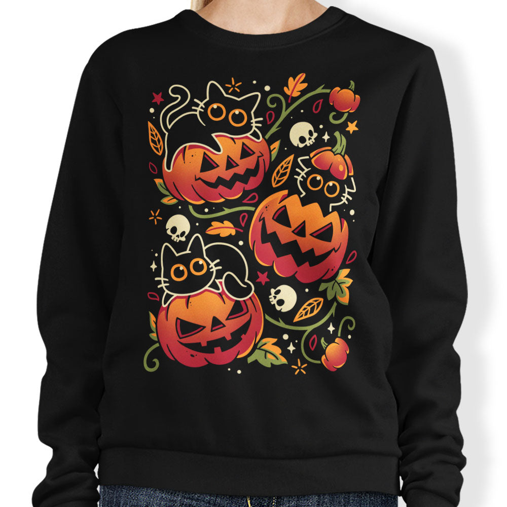 Black Cats Pumpkin Party - Sweatshirt