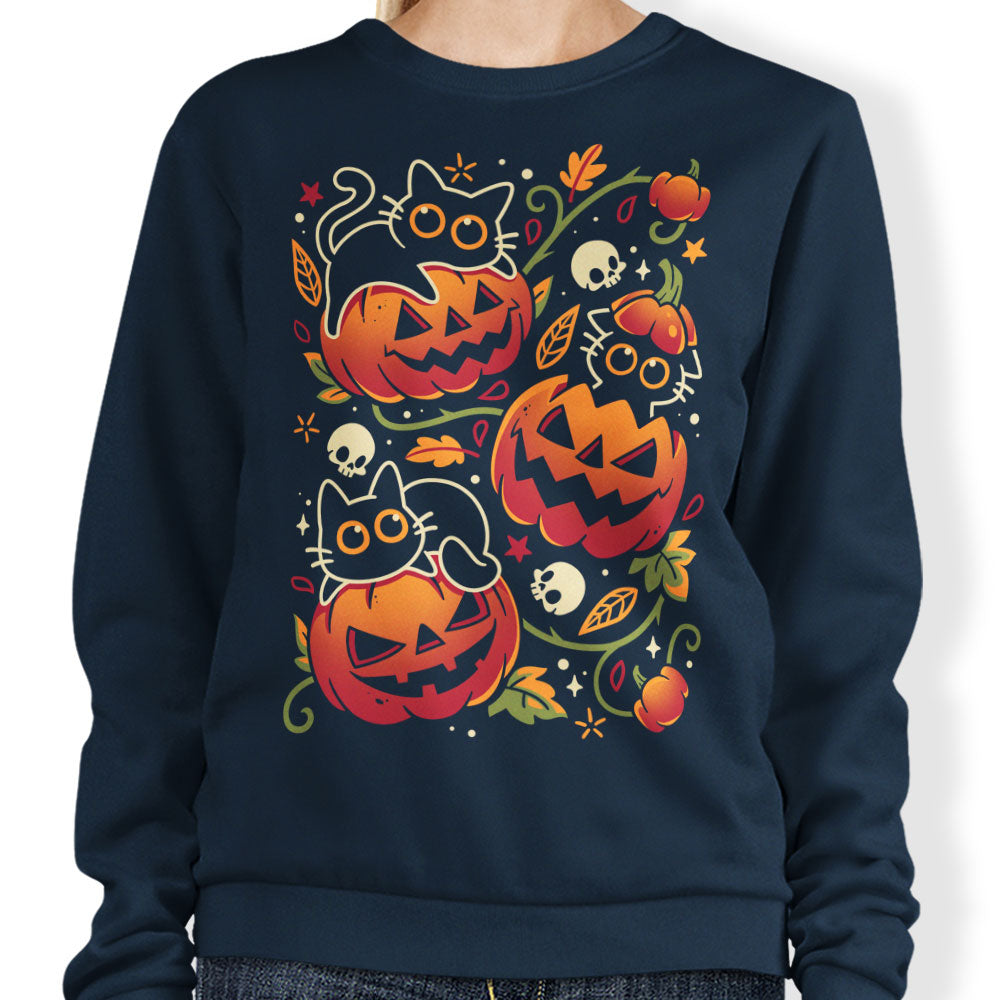 Black Cats Pumpkin Party - Sweatshirt