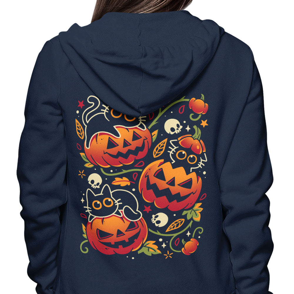 Black Cats Pumpkin Party - Hoodie