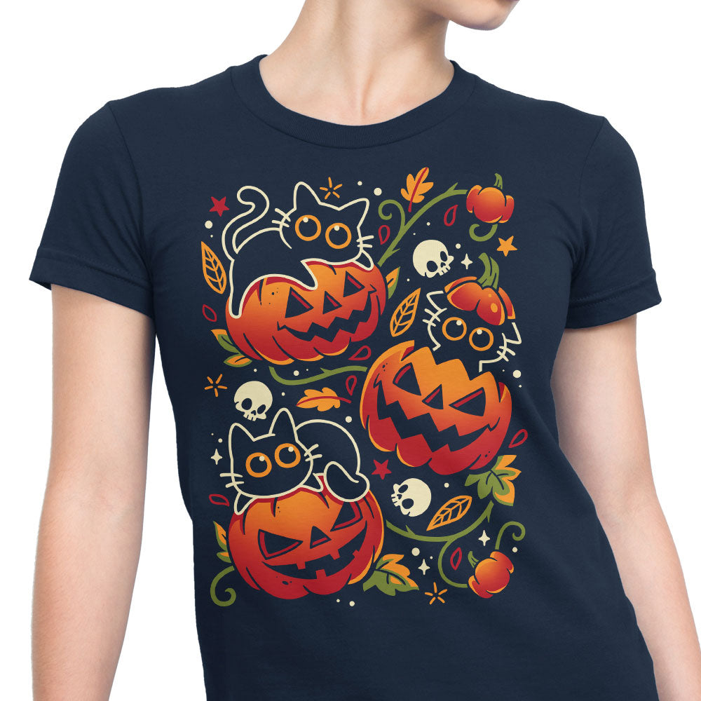 Black Cats Pumpkin Party - Women's Apparel