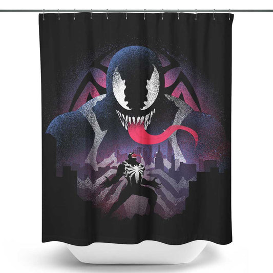 Black Symbiote - Shower Curtain