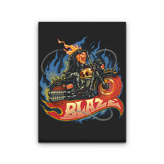 Blazing Skull - Canvas Print