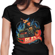 Blazing Skull - Women's V-Neck