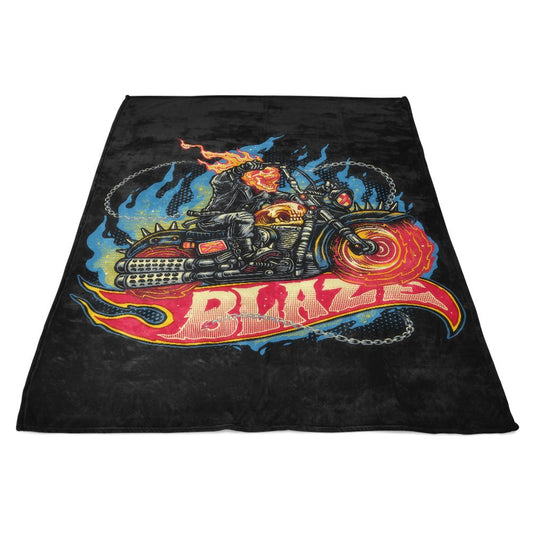 Blazing Skull - Fleece Blanket