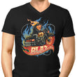 Blazing Skull - Men's V-Neck