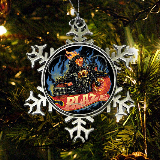 Blazing Skull - Ornament