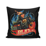 Blazing Skull - Throw Pillow