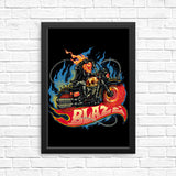 Blazing Skull - Posters & Prints