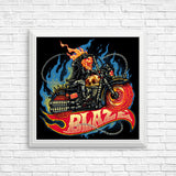 Blazing Skull - Posters & Prints