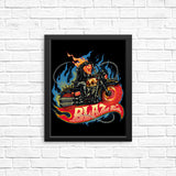 Blazing Skull - Posters & Prints