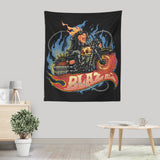 Blazing Skull - Wall Tapestry