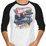 Blazing Time Machine - 3/4 Sleeve Raglan T-Shirt