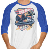 Blazing Time Machine - 3/4 Sleeve Raglan T-Shirt