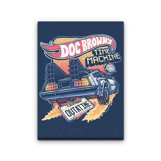 Blazing Time Machine - Canvas Print