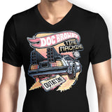 Blazing Time Machine - Men's V-Neck