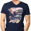 Blazing Time Machine - Men's V-Neck