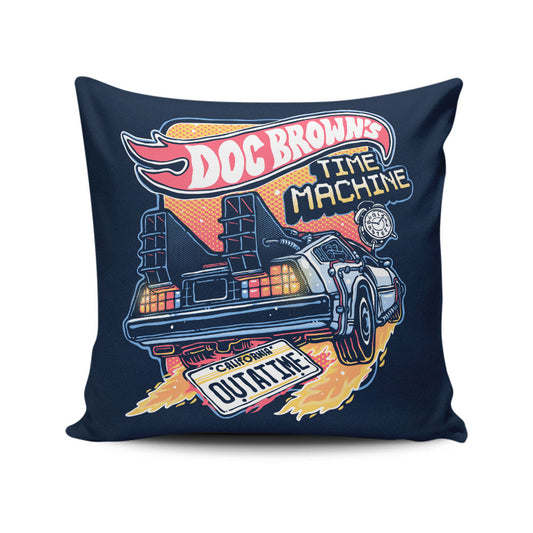 Blazing Time Machine - Throw Pillow