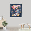Blazing Time Machine - Wall Tapestry