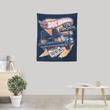 Blazing Time Machine - Wall Tapestry