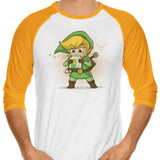 Blowing Bits - 3/4 Sleeve Raglan T-Shirt