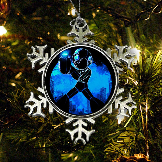 Blue Bomber Orb - Ornament