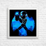Blue Bomber Orb - Posters & Prints