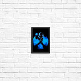 Blue Bomber Orb - Posters & Prints