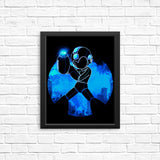 Blue Bomber Orb - Posters & Prints