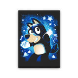 Blue Dog Dad - Canvas Print