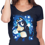 Blue Dog Dad - Women's V-Neck