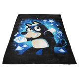 Blue Dog Dad - Fleece Blanket