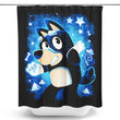 Blue Dog Dad - Shower Curtain