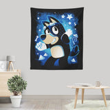 Blue Dog Dad - Wall Tapestry