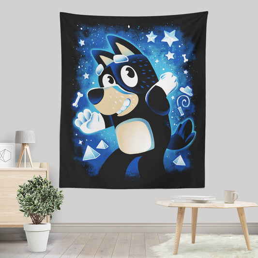Blue Dog Dad - Wall Tapestry