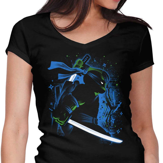 Blue Leader Ninja - Women's V-Neck