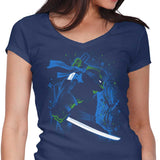 Blue Leader Ninja - Women's V-Neck