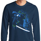 Blue Leader Ninja - Long Sleeve T-Shirt
