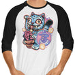 Blue Tiger of Prosperity - 3/4 Sleeve Raglan T-Shirt