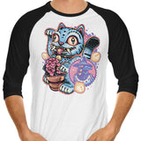 Blue Tiger of Prosperity - 3/4 Sleeve Raglan T-Shirt