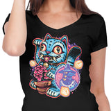 Blue Tiger of Prosperity - Women's V-Neck