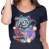 Blue Tiger of Prosperity - Women's V-Neck