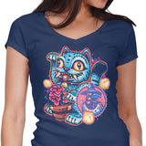 Blue Tiger of Prosperity - Women's V-Neck