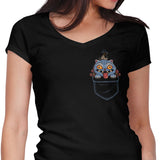 Blue Tiger Pocket - Women's V-Neck